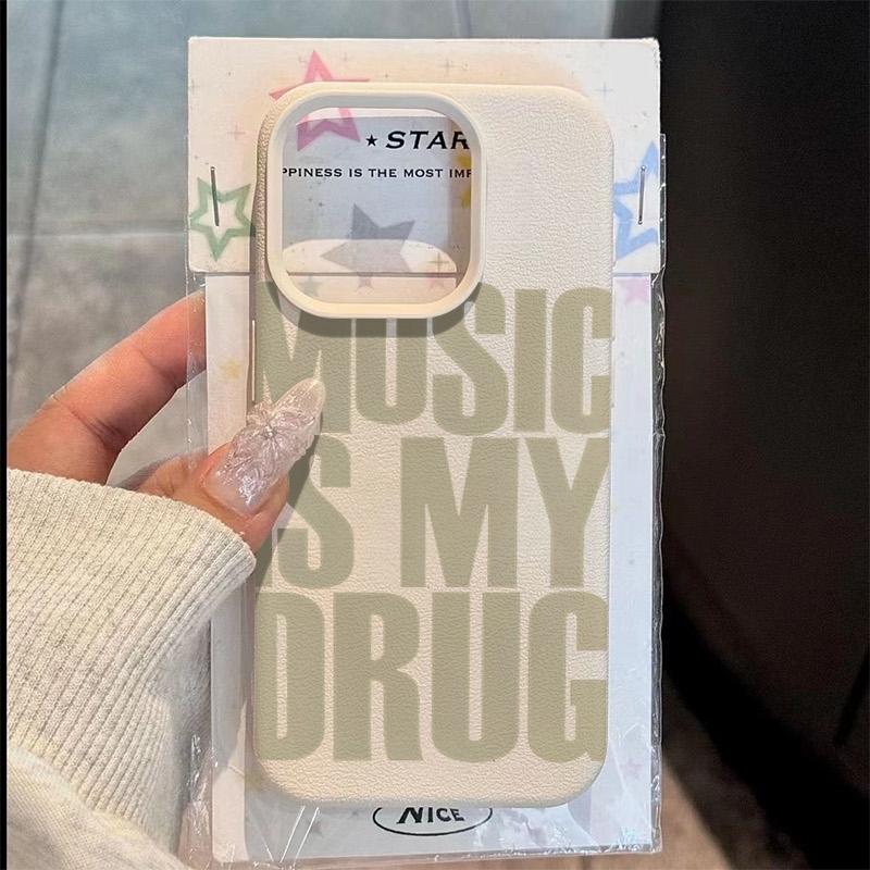 Samsung Galaxy A55 - MUZIEK IS MIJN DRUG Patroon Telefoon