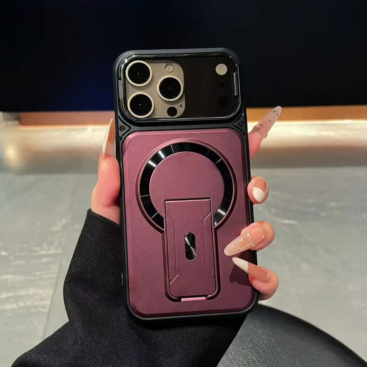 Camera Lens Protector - Opvouwbare standaard, magnetische beschermhoes voor iPhone