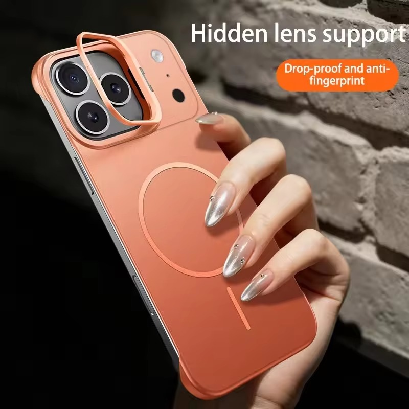 Camera Lens Protector - Schokbestendige, randloze metalen camerabehuizing met bevestigingsbeugel