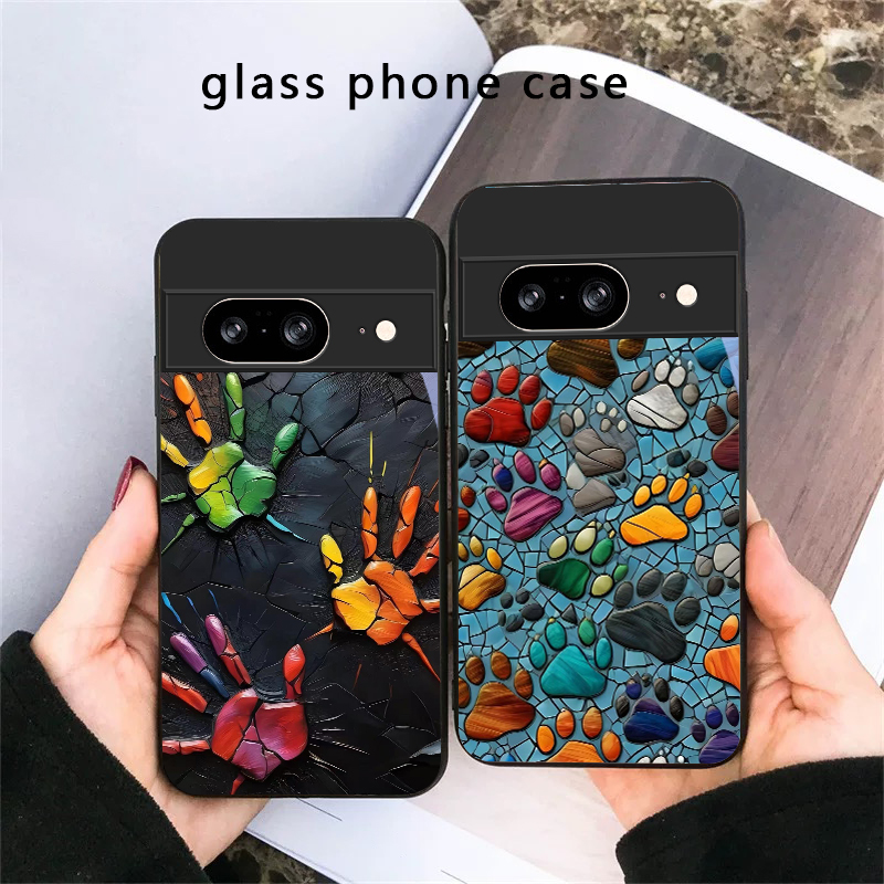 Google Pixel 9 - Dierenpootafdruk Steen voor Google Pixel 8