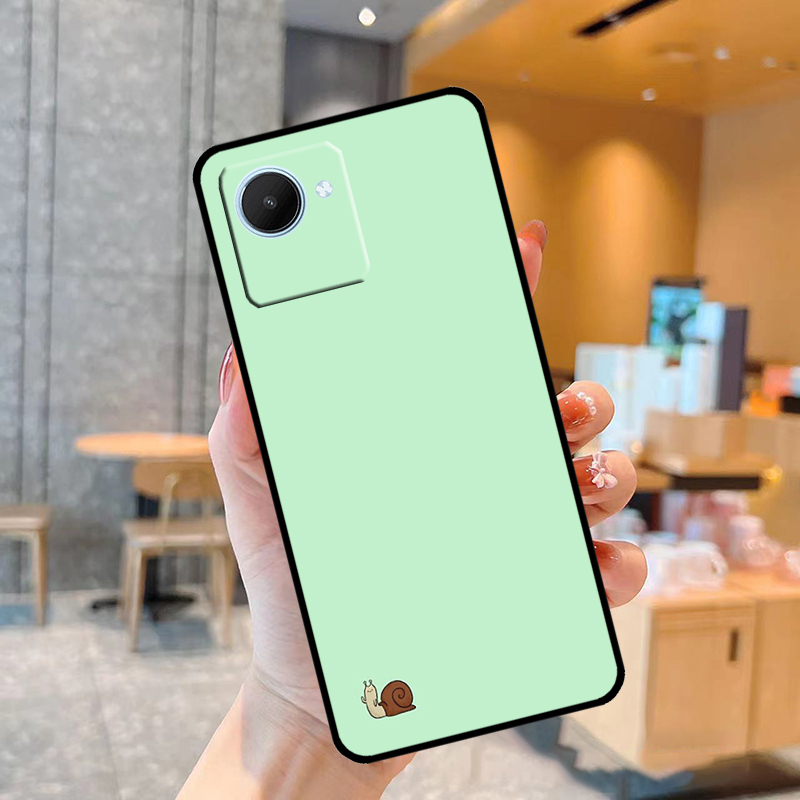 Cartoon dieren slak hoesje voo - Realme C67 recensie en prijs