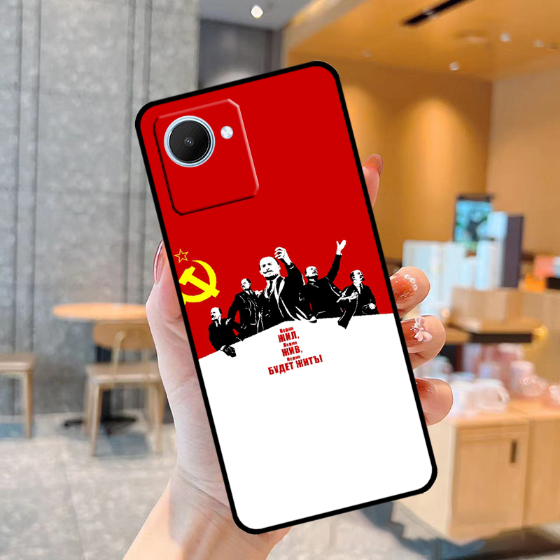 Lenin Sovjet-Unie vlag hoesje  - Realme C67 recensie en prijs