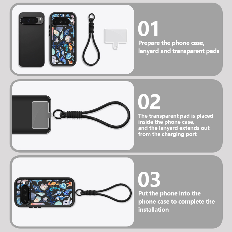 Haaientandenpatroon TPU telefo - Google Pixel 8A recensie en prijs